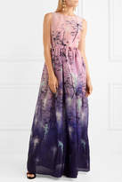 Thumbnail for your product : Mary Katrantzou Disney Printed Silk-organza Gown - Baby pink