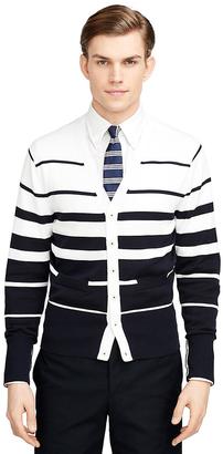 Brooks Brothers Varigated Stripe Cardigan