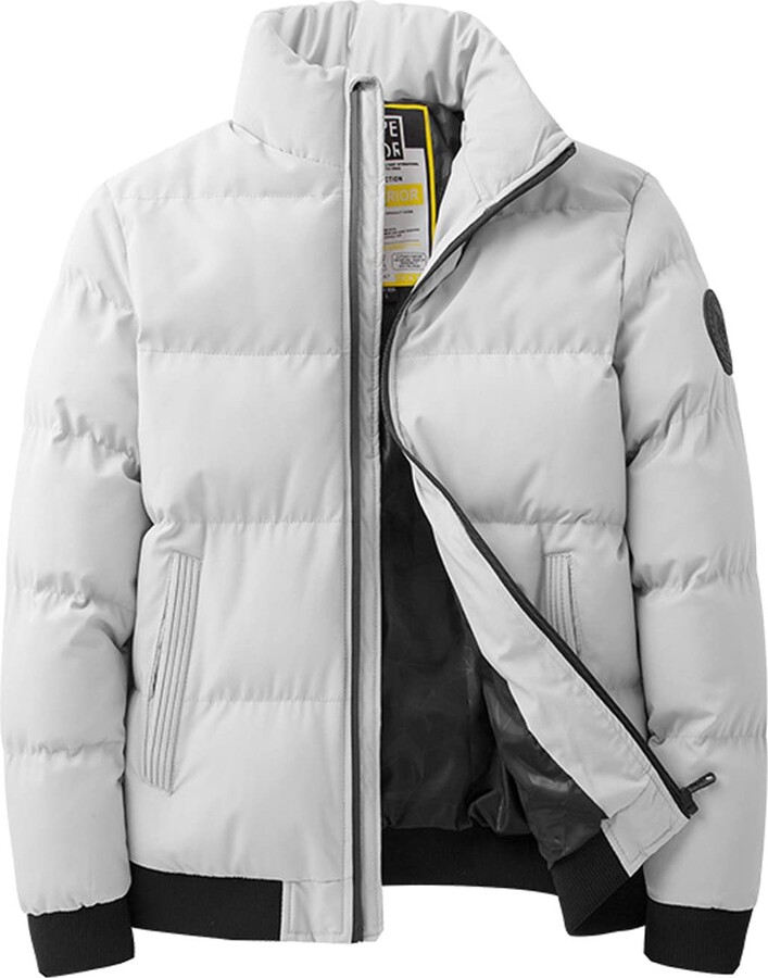 CreoQIJI Men's Winter Jacket Winter Colour Variations Warm Bomber