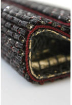 Thumbnail for your product : Deepa Gurnani NWD Gray Red Beaded Fold Over Shoulder Handbag $175 5541738