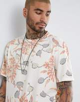 Thumbnail for your product : AllSaints T-Shirt With Leaf Print