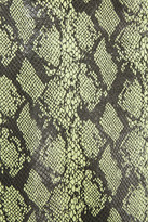 Thumbnail for your product : Stand Studio Elene Faux Snake-effect Leather Wrap Skirt