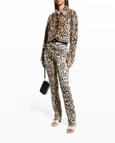 Thumbnail for your product : St. John Margay Animal-Print Cropped Jacket