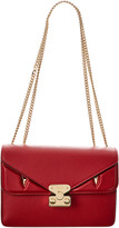 Thumbnail for your product : Fendi Bug Fold-Over Leather Chain Shoulder Bag