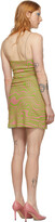 Thumbnail for your product : MAISIE WILEN Pink & Green Mesh Slip Dress