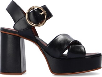 See by Chloe 'Lyna' Platform Sandals - Black - ShopStyle