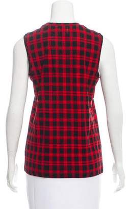 Torn By Ronny Kobo Sleeveless Plaid Top w/ Tags