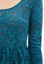 Thumbnail for your product : Forever 21 Ornate Floral Babydoll Dress