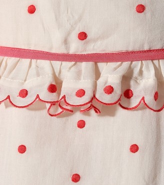 RED Valentino polka-dotted cotton dress
