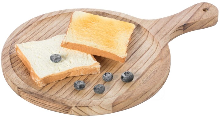 Vintiquewise Wooden Round Shape Serving Tray Display Platter