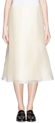 The Row 'Odela' flare silk gauze skirt