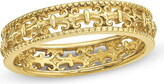Thumbnail for your product : Zales Stackable Expressions™ 4.5mm Fleur-de-Lis Ring in Sterling Silver with 14K Gold Plate
