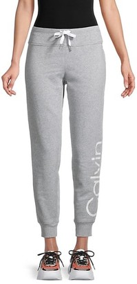 Calvin Klein Performance Logo Cotton-Blend Jogger Pants - ShopStyle