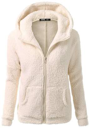 Changeshopping Blouse Women Jacket,Winter Hooded Sweater Zipper Warm Coat Cotton Changeshopping