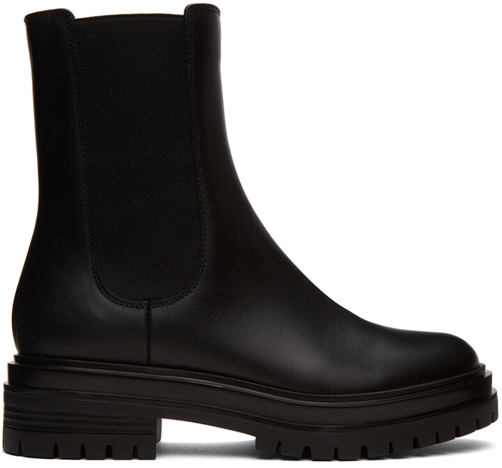 gianvito rossi chester leather chelsea boots