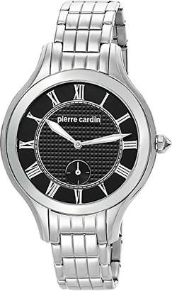 Pierre Cardin Premiere Chic Women's Quartz Watch with Black Dial Analogue Display and Silver Stainless Steel Bracelet PC105042S01