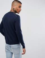 Thumbnail for your product : Pretty Green Hinchcliffe Crew Neck Jumper In Navy