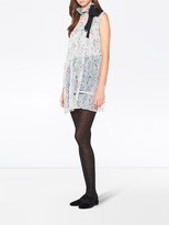 Thumbnail for your product : Miu Miu Floral Ruffle Mini Dress