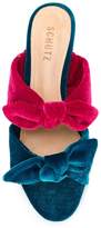 Thumbnail for your product : Schutz two-tone bow mules