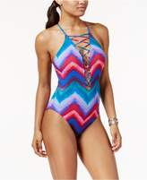 Thumbnail for your product : La Blanca Hidden Gem Tummy-Control Lace-Up One-Piece Swimsuit