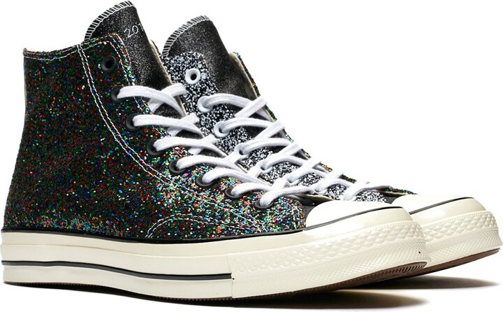 Converse X Jw Anderson Chuck 70 Hi Glitter Sneakers Black