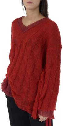 Maison Margiela Red Double Layer Pullover