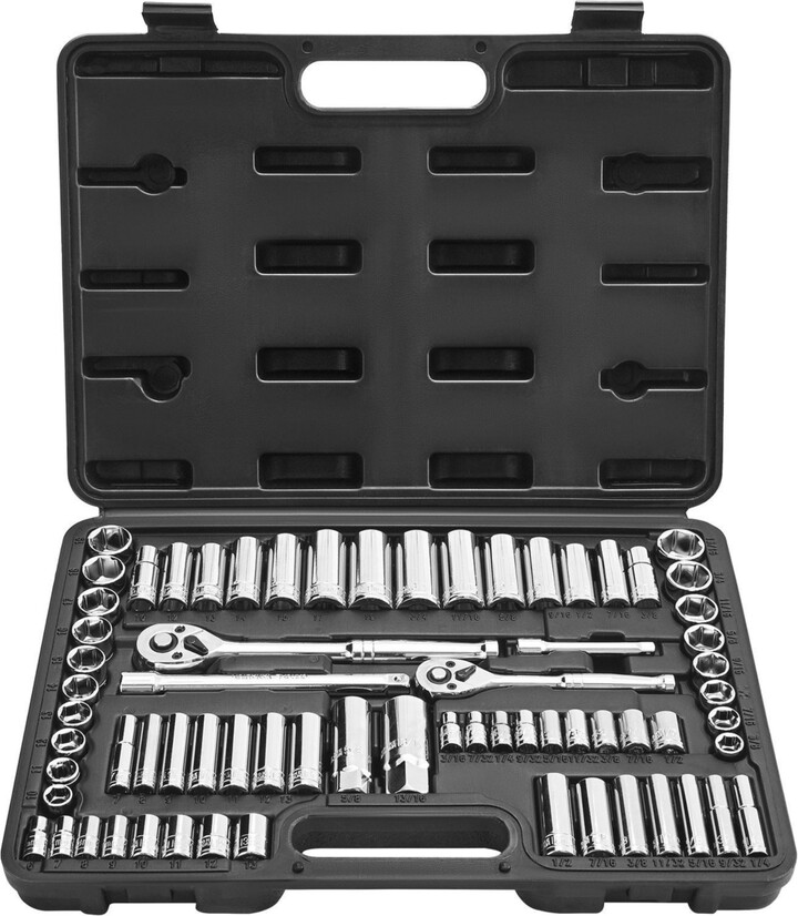 Mecale 69-Piece Socket & Ratchet Set 1/4\