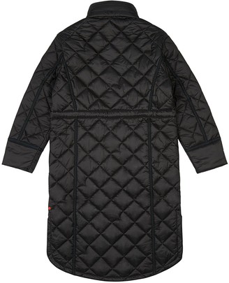 Hunter Original Refined Long Quilted Coat Black