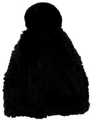 Glamour Puss Glamourpuss Knitted Fur Beanie w/ Tags