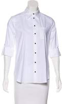 Thumbnail for your product : Alice + Olivia Embroidered Button-Up Top