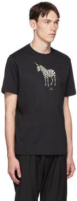 Paul Smith SSENSE Exclusive Black Regular Fit Zebra T-Shirt