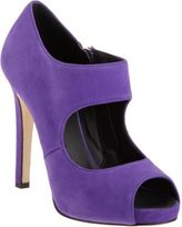 Thumbnail for your product : Barneys New York Cutout Peep-Toe Bootie-Purple