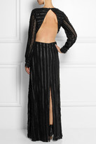 Thumbnail for your product : ALICE by Temperley Rosette faux leather-appliquéd tulle gown