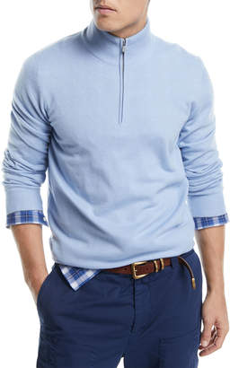 Brunello Cucinelli Cashmere Quarter-Zip Pullover Sweater