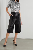 Thumbnail for your product : Paco Rabanne Metallic Coated Corded Lace Blouse - Silver - FR34