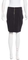 Thumbnail for your product : The Row Leather-Trimmed Mini Skirt