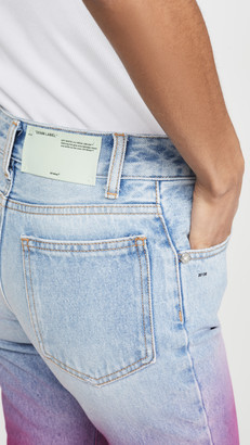 Off-White Degrade Cropped Jeans