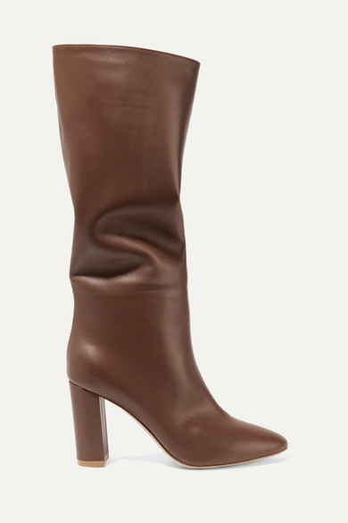 gianvito rossi laura 85 leather knee boots