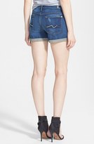 Thumbnail for your product : 7 For All Mankind Roll Cuff Denim Shorts (Authentic True Blue)