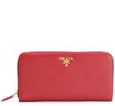 Thumbnail for your product : Prada zip around Saffiano wallet