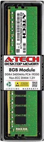 A-Tech 8GB RAM Replacement for Crucial BLS2K8G4D240FSE, BLS4K8G4D240FSC, BLS4K8G4D240FSE, BLS8G4D240FSC DDR4 2400MHz PC4-19200 DIMM Desktop Memory