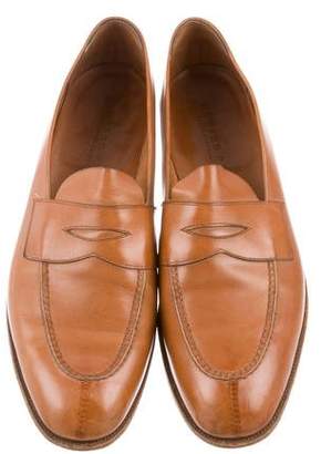 Edward Green Leather Penny Loafers