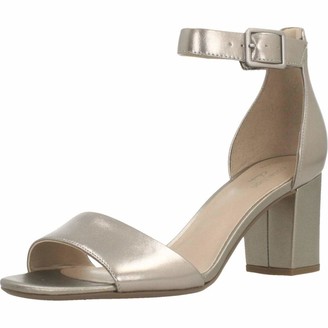 clarks silver heels