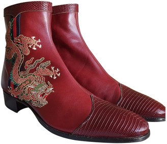 gucci red boots
