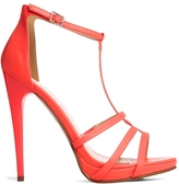 Thumbnail for your product : Carvela Jennie Neon Coral Heeled Sandal