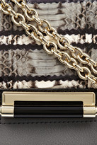 Thumbnail for your product : Diane von Furstenberg 440 leather and elaphe shoulder bag