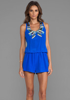 Thumbnail for your product : Karina Grimaldi Aires Beaded Romper