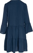 Thumbnail for your product : Conquista Women's Blue Indigo Tencel Gathered Seams Dress