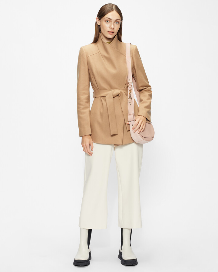 ted baker white wool coat