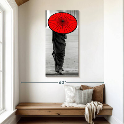 Lark Manor Myanmar Monk Holding Umbrella